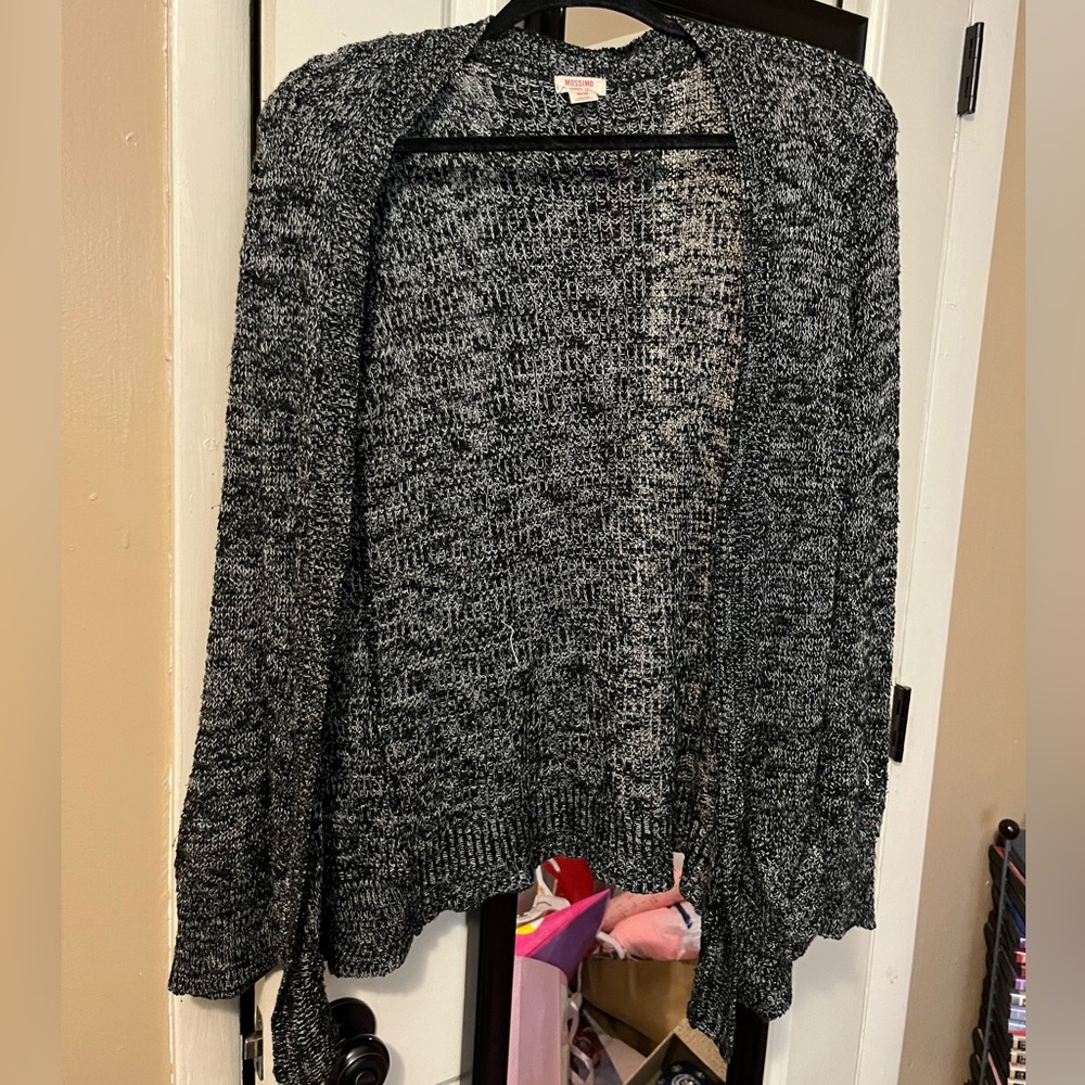 Mossimo Black and White Cardigan